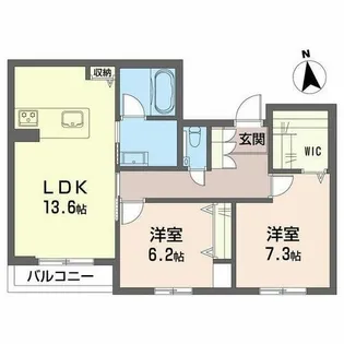 Mt.billion β【0202号室】の間取り