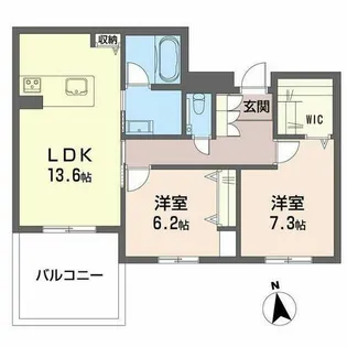 Mt.billion β【0102号室】の間取り
