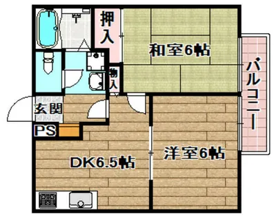 ウィンディアコリーヌA棟【202号室】の間取り