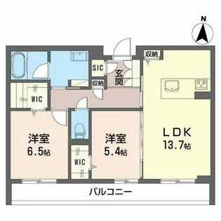 ブランキューブ【0302号室】の間取り
