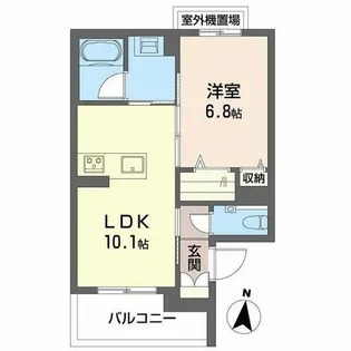 ソラティオ瑞穂通【0403号室】の間取り