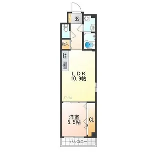 アドマステラス壬生松原【1階】の間取り