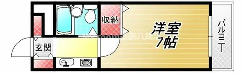 1Kの間取り画像