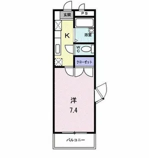 ペルレパークB【3階】の間取り