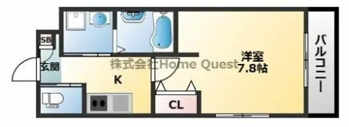 エヌエムキャトフヴァンドゥーズ【1階】の間取り