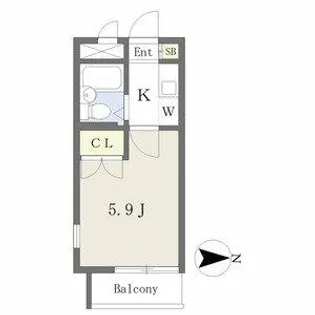 E-STORY黒川【1階】の間取り