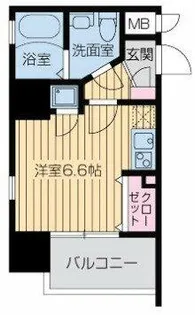 レジディア谷町【12階】の間取り