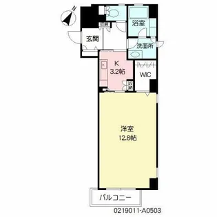 アネシス片野【5階】の間取り