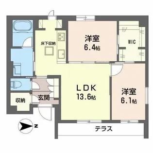 ライフステージ東和【0108号室】の間取り