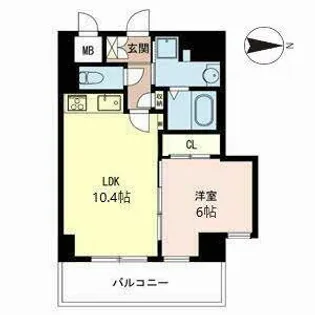 都壱番館 三条堀川【0903号室】の間取り