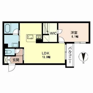 ミラージュ清水【0302号室】の間取り