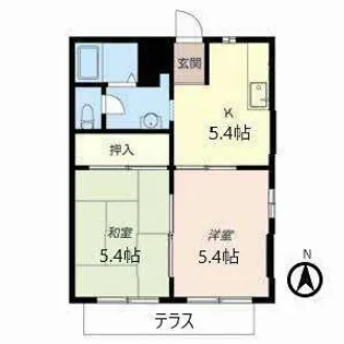ファミールプラザII・III【1階】の間取り