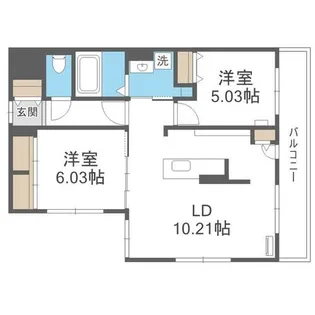 和 二十四軒【4階】の間取り