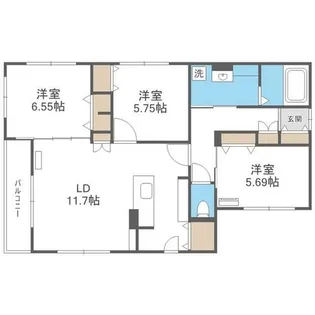 和 二十四軒【4階】の間取り