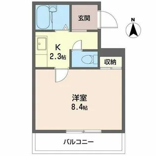 タウンコート中宮【0305号室】の間取り
