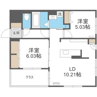 和 二十四軒【1階】の間取り