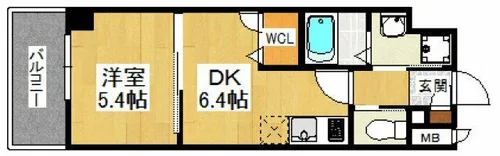 イルマーレ博多【9階】の間取り