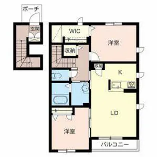 シャーメゾンすくい川【0201号室】の間取り