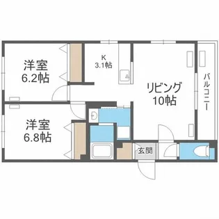 グランメールVilla9.16【3階】の間取り