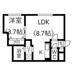 PATHOS MARUYAMA【3階】の間取り