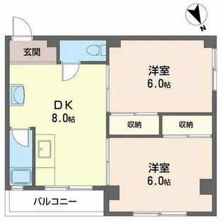 まつよしマンション【0302号室】の間取り