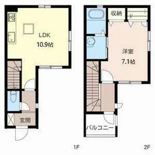 グランバリエ樋の口【0102号室】の間取り