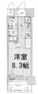 ディナスティ玉造【6階】の間取り