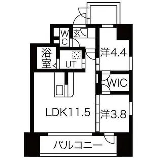Gioia Altiri【3階】の間取り
