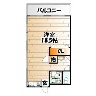 天籟寺コーポ【103号室】の間取り