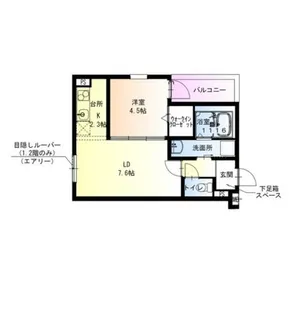 フジパレス遠里小野サウス【1階】の間取り