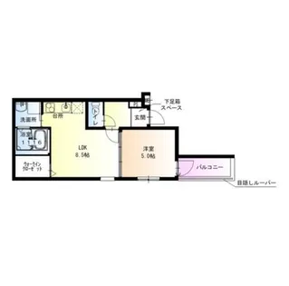 フジパレス遠里小野サウス【1階】の間取り