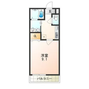 兵庫県尼崎市南塚口町8丁目【アパート】の間取り