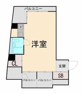 坂口ポートハイツ【4階】の間取り