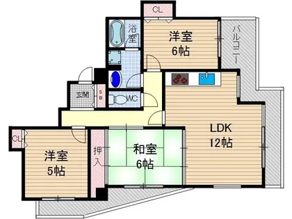 ミューズパーク【2階】の間取り