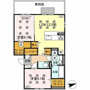 La Maison NAKAI【1階】の間取り