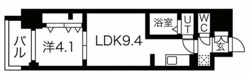 ファステート難波デラックス【10階】の間取り