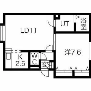 ツインズ・ショコラ【102号室】の間取り