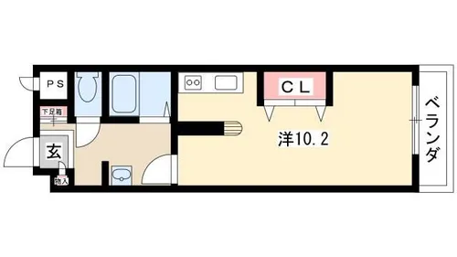 Wohnung K【206号室】の間取り