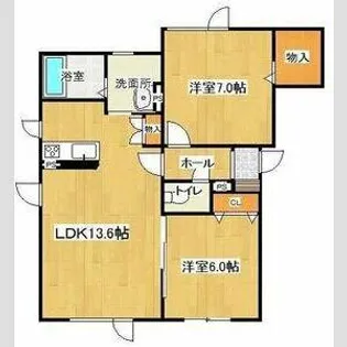 カーサ・セントロⅡ【2階】の間取り