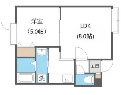 グレースガーデン南円山【2階】の間取り