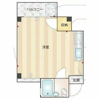 パールハイツ大楠I【305号室】の間取り