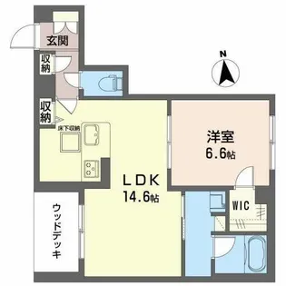 ShaMaison Alflat【0101号室】の間取り