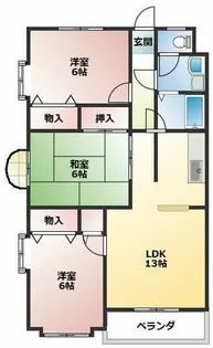 ユトリロキャッスル【2階】の間取り