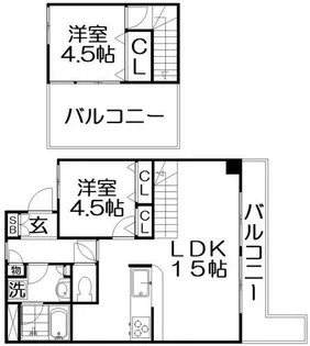 トリ・ビラージュ【5階】の間取り