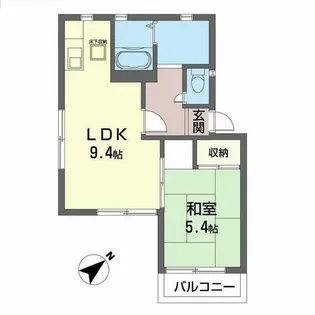 フレグランス築港【0202号室】の間取り