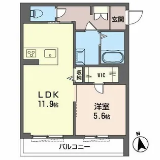 BEREO NANKAIWAKAYAMACITY【0201号室】の間取り