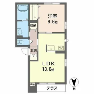 シャーメゾンWILL【0102号室】の間取り