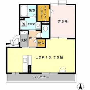 リバージュ A【103号室】の間取り