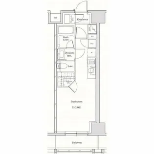 ザ・パークハビオ名古屋松原【607号室】の間取り
