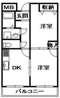 ウォームリブ【102号室】の間取り